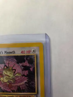 Pokemon Card WoTC Black Star Promo Team Rocket's Meowth 18 LP-NM - Image 3