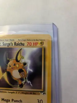 Lt. Surge's Raichu 028/132 Gym Heroes LP-NM Pokemon Card TCG - Image 3