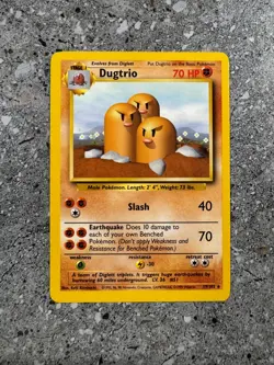 Pokemon TCG Cards Dugtrio 19/102 Base Set Rare NM - Image 1