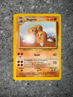 Pokemon TCG Cards Dugtrio 19/102 Base Set Rare NM - Image 3