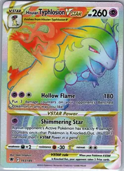 Hisuian Typhlosion VSTAR (Secret) 193/189 Astral Radiance - Pokemon Card - NM - Image 1