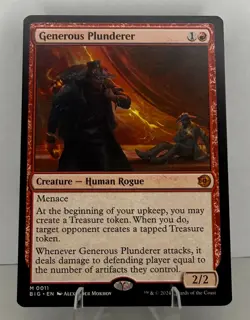 MTG BIG-0011 Generous Plunderer - Outlaws of Thunder Junction: The Big Score - Image 1