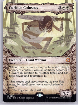 Curious Colossus (Showcase) M MTG Lorwyn Eclipsed 298 NM - Image 1