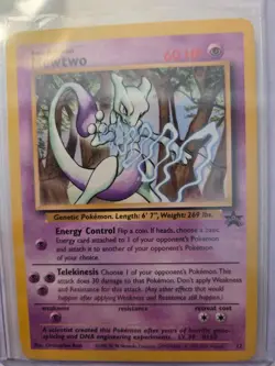 Mewtwo 12 Promo Wizards Black Star Promos Pokemon LP-NM - Image 1