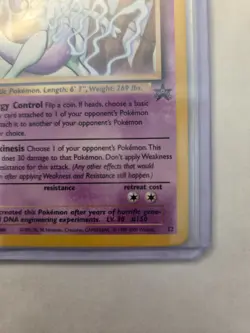 Mewtwo 12 Promo Wizards Black Star Promos Pokemon LP-NM - Image 5