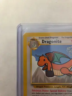Dragonite (Movie Promo) 5 WoTC WB Stamped Black Star Promo Pokemon Card LP - Image 2