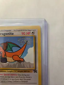 Dragonite (Movie Promo) 5 WoTC WB Stamped Black Star Promo Pokemon Card LP - Image 3
