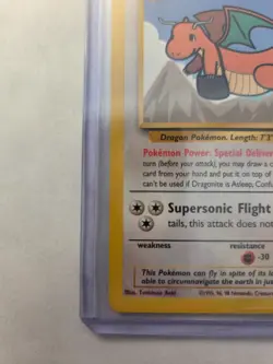 Dragonite (Movie Promo) 5 WoTC WB Stamped Black Star Promo Pokemon Card LP - Image 4