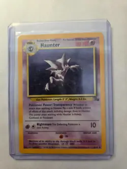 Pokemon TCG Haunter Fossil 6/62 Unlimited Holo Rare MP-HP - Image 1