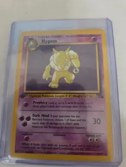 Pokemon TCG Hypno 1st Edition 23/62 Fossil Rare WOTC Vintage 1999 LP - Image 1