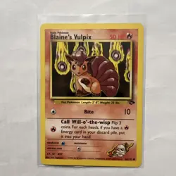 Pokemon Gym Challenge "Blaine's Vulpix" 66/132 / Common / Lightly Played - Image 1