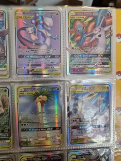 Pokemon TAG TEAM GX Card Bundle (9) - Mewtwo Umbreon Espeon - PRXY Fan Display - Image 3