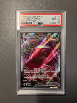 Pokemon Gengar VMAX 157/264 Sword & Shield Fusion Strike English PSA 10 Gem Mint - Image 1
