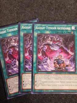 Yugioh! 3x Radiant Typhoon Ascendance BPRO-EN065 Common 1st Ed NM - Image 1