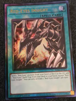 Yugioh Red-Eyes Insight RA03-EN061 Prismatic Ultimate Rare 1st Ed NM - Image 1