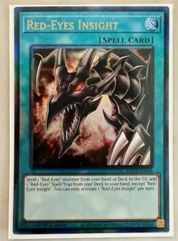 Yugioh! 1x Red-Eyes Insight RA03-EN061 Ultimate Rare 1st Ed NM - Image 1