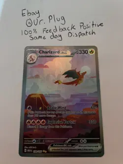 Custom Fan Art Charizard Ex High Quality Custom Card Foil Finish - Image 1