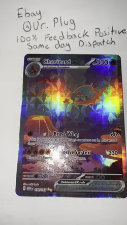 Custom Fan Art Charizard Ex High Quality Custom Card Foil Finish - Image 2