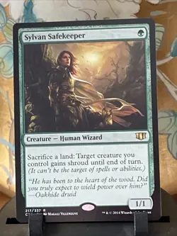 MTG Sylvan Safekeeper 217 NM ommander 2014 REGULAR TCG CARD - Image 1