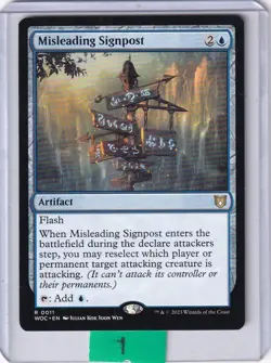 Misleading Signpost * Wilds of Eldraine Commander MTG - Image 1