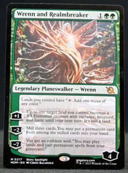MTG Wrenn and Realmbreaker March of the Machine #0217 Near Mint - Image 1
