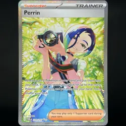 Pokemon TCG Twilight Masquerade Perrin Special Illustration Rare 220/167 NM - Image 1