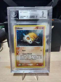 BECKETT 9 GEM MINT Cubone EX Fire Red & Leaf Green 60/112 Reverse Holo Pokemon🔥 - Image 1