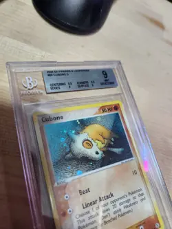 BECKETT 9 GEM MINT Cubone EX Fire Red & Leaf Green 60/112 Reverse Holo Pokemon🔥 - Image 2