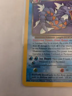 2000 Pokemon Dark Gyarados 25/82 Team Rocket LP - Image 4