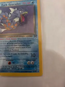 2000 Pokemon Dark Gyarados 25/82 Team Rocket LP - Image 5
