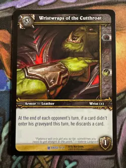 World of Warcraft TCG Promo Badge 4/4 Wristwraps of the Cutthroat - Image 1
