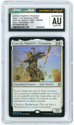 MTG Prerelease Cards CGC AU Lae'zel, Vlaakith's Champion - Devora Wilde Auto - Image 2