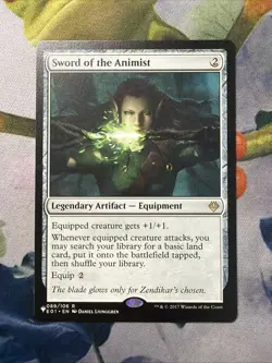 1x Sword Of The Animist- The List Reprints- NM- Mtg Magic The Gathering Card - Image 1