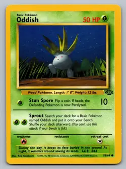 Pokemon TCG Jungle Oddish 58/64 - Image 1
