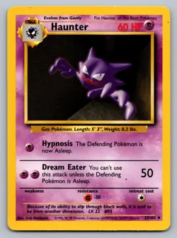 Pokemon TCG Base Set Haunter 029/102 - Image 1