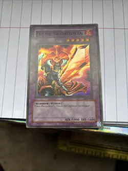 Yu-Gi-Oh Flame Swordsman LOB-003 Super Rare Unlimited LP - Image 1