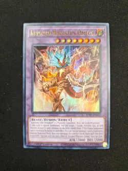 IN HAND YUGIOH x1 BPRO-EN100 INVOKED MAGISTUS OMEGA - ULTRA RARE 1st EDITION - Image 1