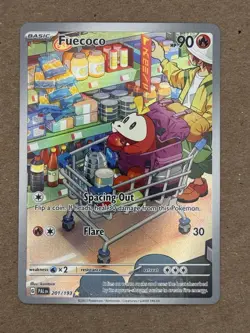 Pokemon TCG Fuecoco Card 201/193 Paldea Evolved English Holo Nm - Image 1