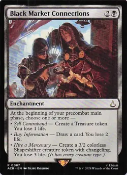 Black Market Connections Common MTG Magic The Gathering Card Assassin Creed Magi - Image 1