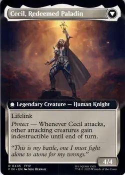 Cecil, Dark Knight EXTENDED ART Final Fantasy Magic MTG NM - Image 2