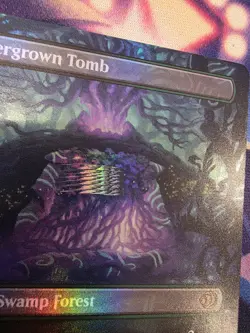 Overgrown Tomb (Borderless) Lorwyn Eclipsed Foil （roller mark/hickey） - Image 4