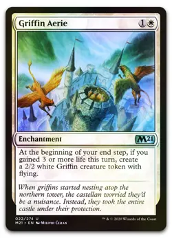 Griffin Aerie #22 (Foil) (NM) Core Set 2021 M21 Magic MTG - Image 1
