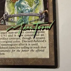ASHNOD'S TRANSMOGRANT - ANTIQUITIES - ARTIST SHADOW SIGNED - MARK TEDIN - MTG LP - Image 5