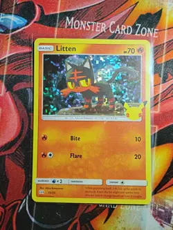 Litten - 15/25 - Holo - McDonalds 2021 - Pokemon Card - NM/M - Image 2