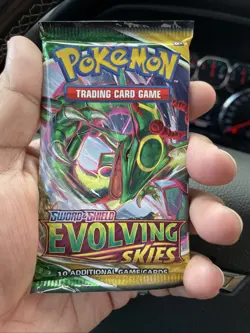 Evolving Skies Booster Pack Sealed Pokemon Tcg. Factory Sealed - Image 1