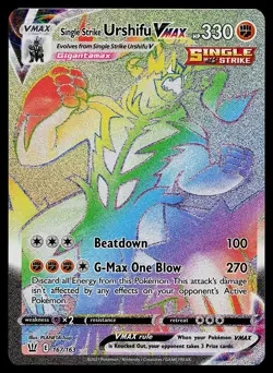 Pokemon Card - Single Strike Urshifu VMAX Battle Styles 167/163 Secret Rare - Image 1
