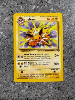 Pokemon TCG Cards Jolteon 20/64 Jungle Rare NM - Image 1