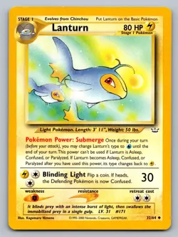 Pokemon TCG Neo Revelation Lanturn 32/64 - Image 1