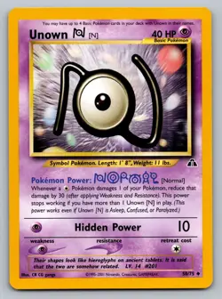 Pokemon TCG Neo Discovery Unown [N] 50/75 - Image 1