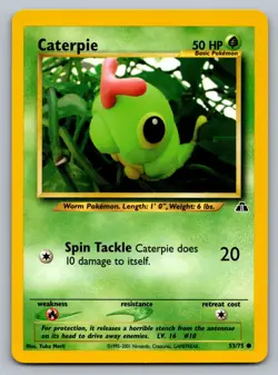 Pokemon TCG Neo Discovery Caterpie 53/75 - Image 1